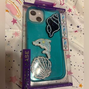 Blue iPhone 13 Case with Marine Accents